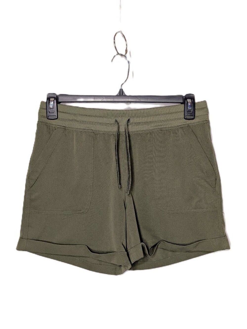 Old Navy Active Stretch Woven Shorts Olive Army Green Womens Medium M